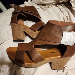 Brown sandal heels bought from boutique